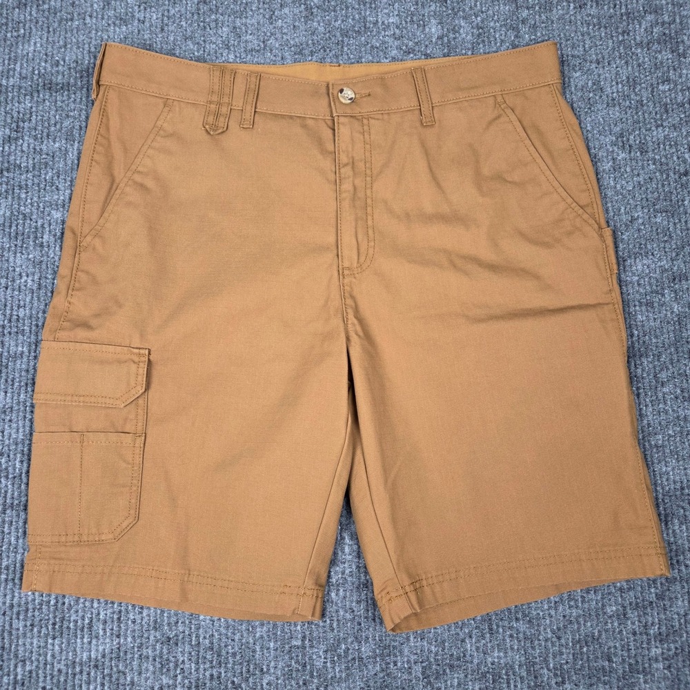 Brahma Mens Trailblazer Brown Ripstop Cargo Shorts Size 36 BR15100134122 Utility